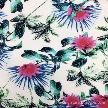 Havaí Design Floral Impressão 100% Tecido Rayon para Roupas